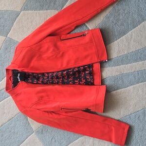Desigual Vibrant Orange Bomber Jacket